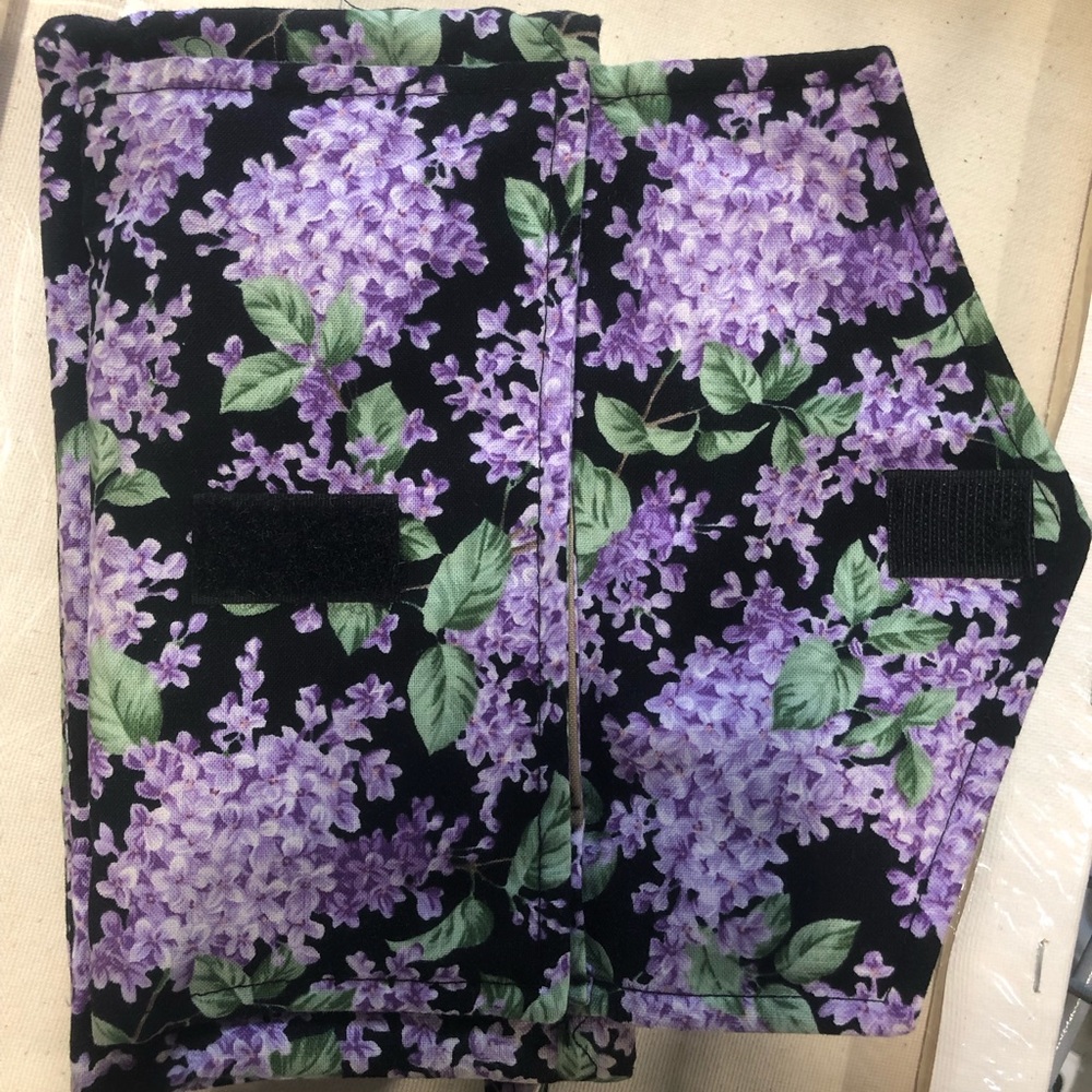 Floral purple clutch